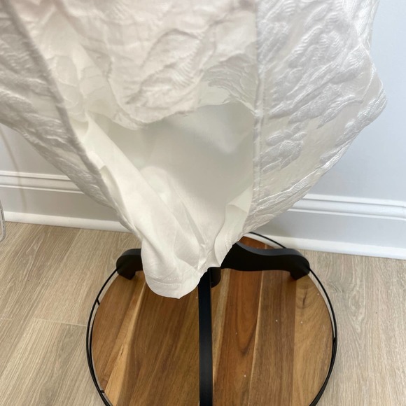 Lulu's From This Day Floral Jacquard Strapless Midi Dress In White Small New - Picture 8 of 16